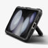 ACS06227 - Galaxy Z Flip 5 Case Tough Armor Pro in black showing the back with phone fully open